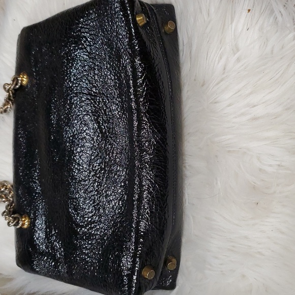 Vtg Koret black leather hand purse - Picture 2 of 16